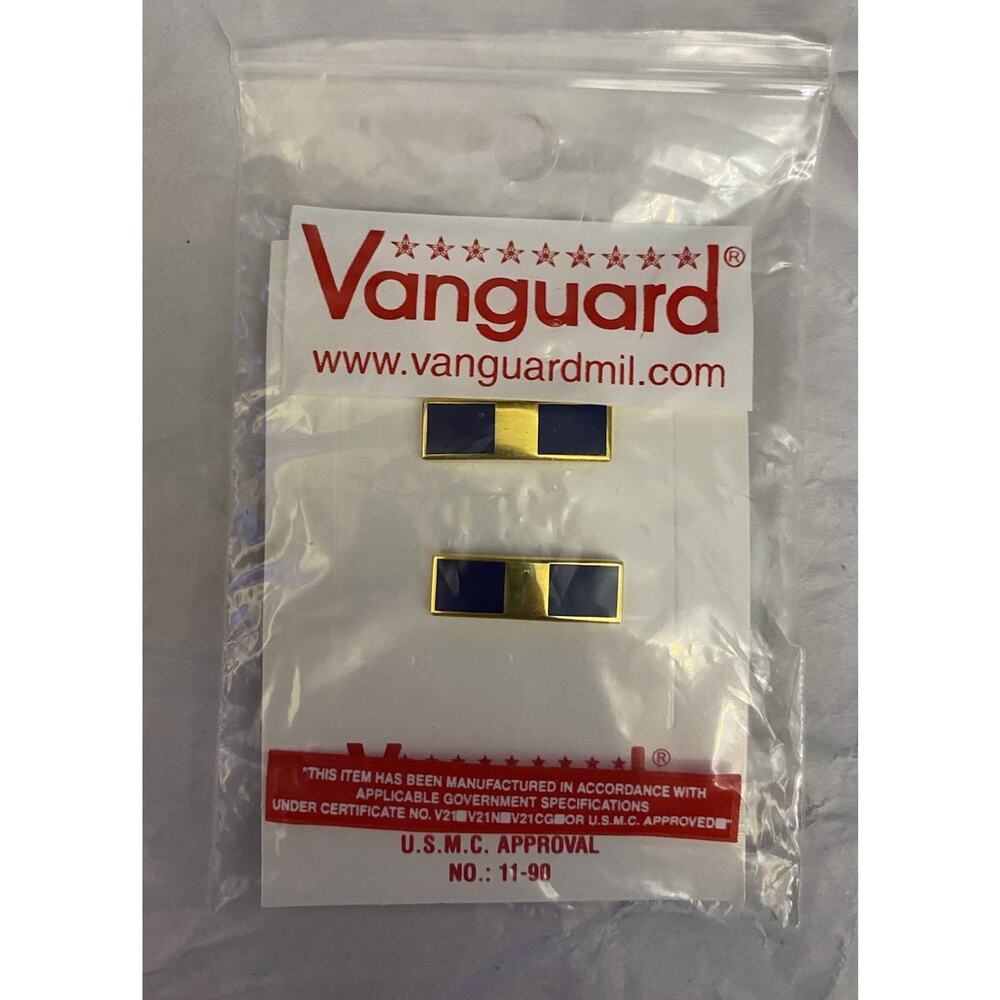 2 Navy Warrant Officer 1 (WO-1) Insignia Pin Military Pin 1" x 3/8" $33 retail